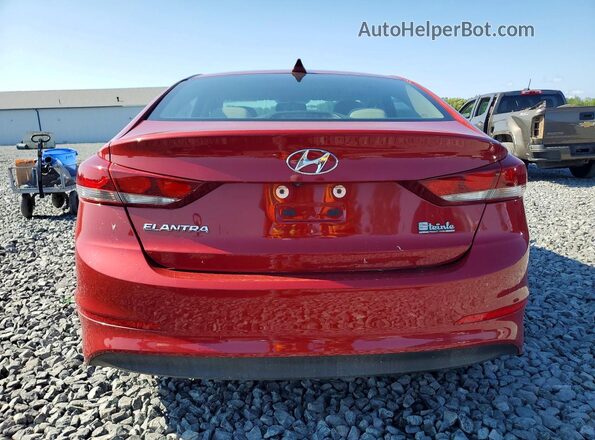 KMHD84LF3JU610837 2018 HYUNDAI ELANTRA Red Вид салону спереду