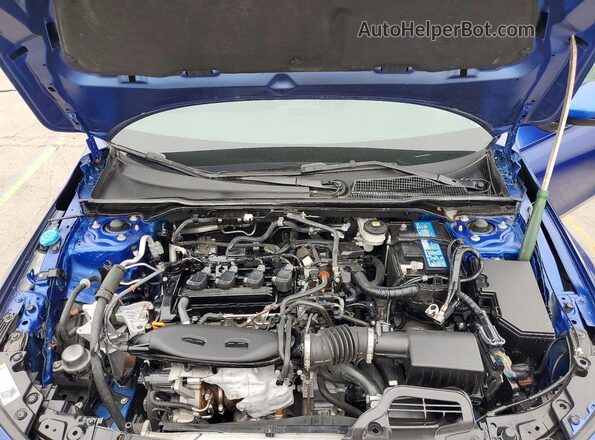 2HGFE1F97PH306580 2023 HONDA CIVIC Blue ძრავის განყოფილების ხედი