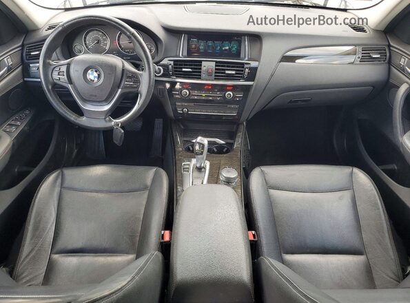 5UXWZ7C33H0V91966 2017 BMW X3 Silver Вид щитка приладів
