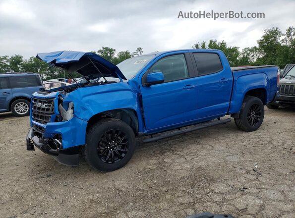 1GTG5CEN2N1164681 2022 GMC CANYON Синий Задняя левая четверть