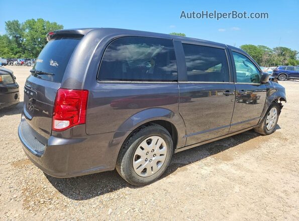 2C4RDGBG8JR138293 2018 DODGE GRAND Gray Delantero derecho