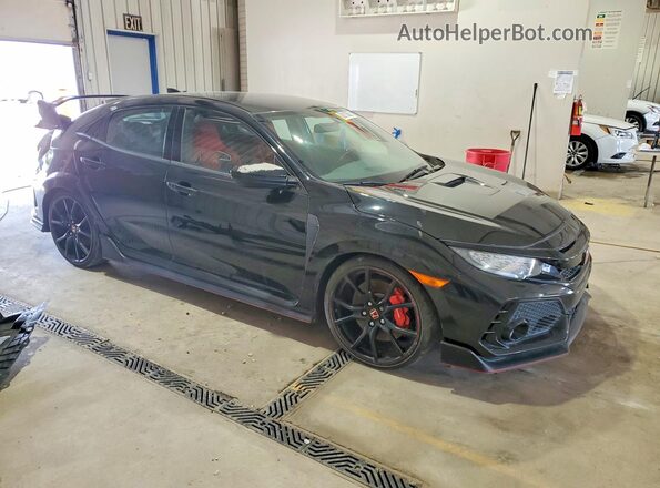 SHHFK8G74JU202363 2018 HONDA CIVIC Black Widok z przodu
