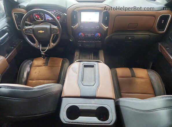 3GCUYHEL0MG186281 2021 CHEVROLET SILVERADO Red Widok zestawu wskaźników