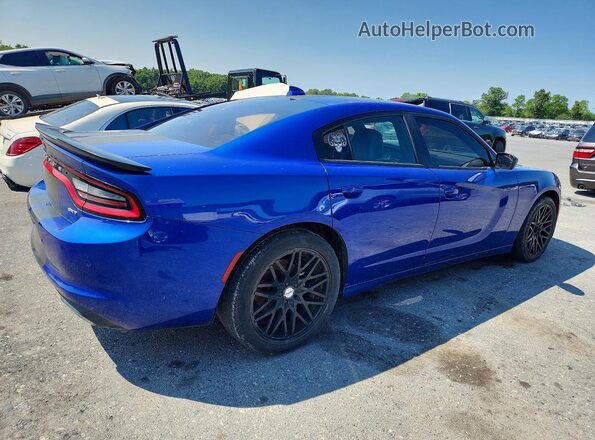 2C3CDXHG4JH223624 2018 DODGE CHARGER Blue Առջևի աջ
