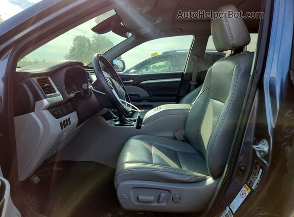 5TDJZRFH5JS491997 2018 TOYOTA HIGHLANDER Blue Առջևի վահանակի տեսք