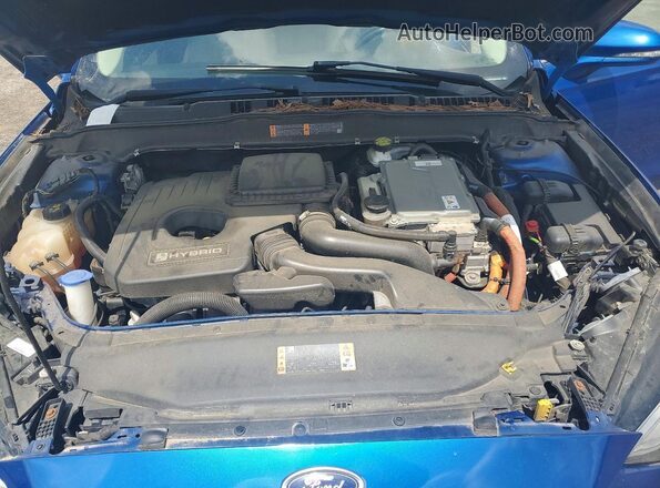 3FA6P0RU4JR247301 2018 FORD FUSION Blue ძრავის განყოფილების ხედი