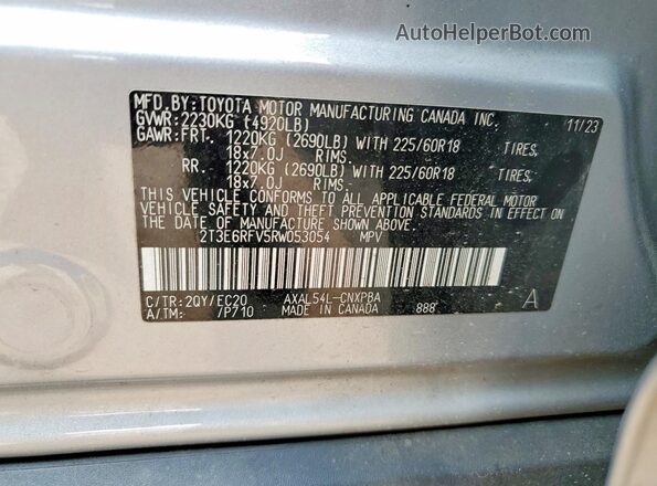 2T3E6RFV5RW053054 2024 TOYOTA RAV4 Silver 360 interior view