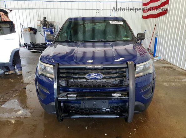 1FM5K8AR2JGA83382 2018 FORD EXPLORER Blue უკანა ხედი