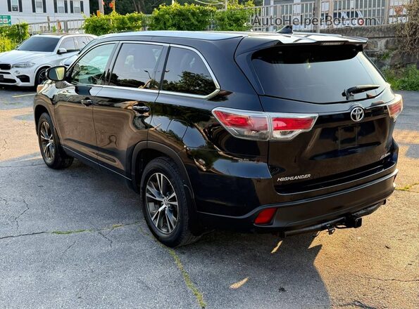 5TDJKRFH1GS245106 2016 TOYOTA HIGHLANDER Black Trasero derecho