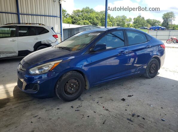 KMHCT4AE4GU065437 2016 HYUNDAI ACCENT Blue Հետևի ձախ