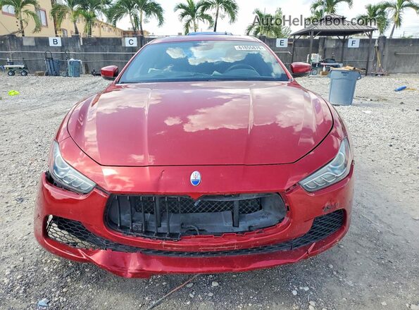 ZAM57RTL0H1196406 2017 MASERATI GHIBLI Red Vista trasera