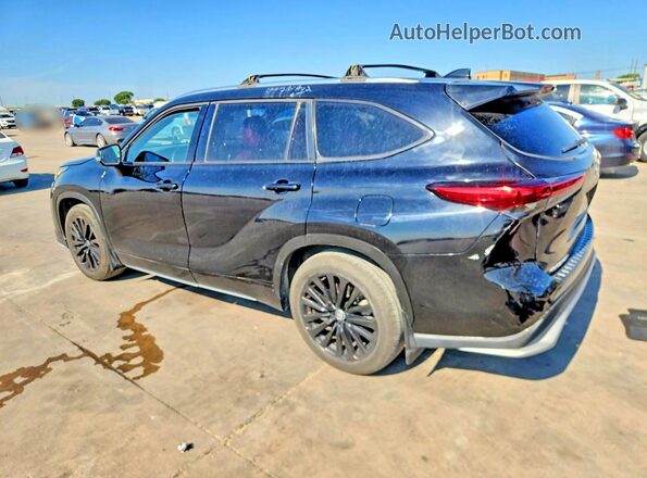 5TDKDRAH6PS513797 2023 TOYOTA HIGHLANDER Черный Задняя правая четверть