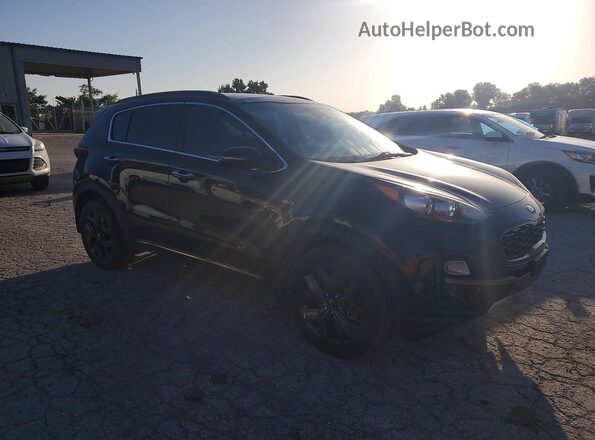 KNDP6CACXL7637545 2020 KIA SPORTAGE Black Դիմացի տեսք