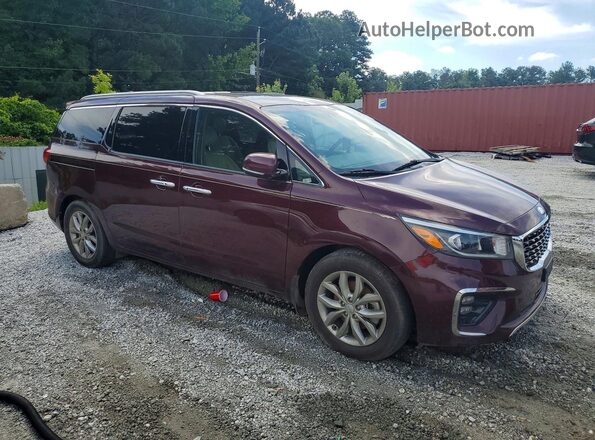 KNDMC5C13K6536886 2019 KIA SEDONA Maroon Front right
