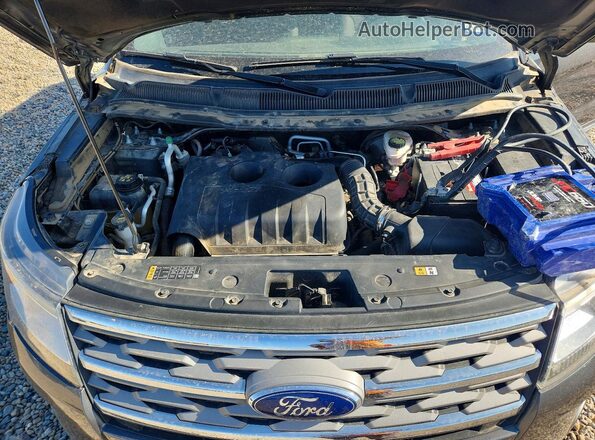 1FM5K7DHXJGB30221 2018 FORD EXPLORER Black Vista de la etiqueta del VIN