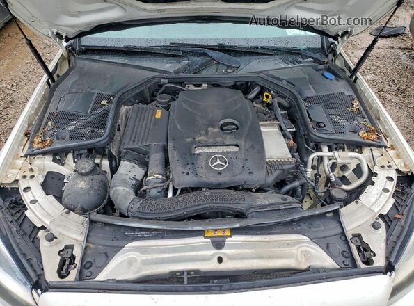55SWF4KB9GU174304 2016 MERCEDES-BENZ C White Widok komory silnika