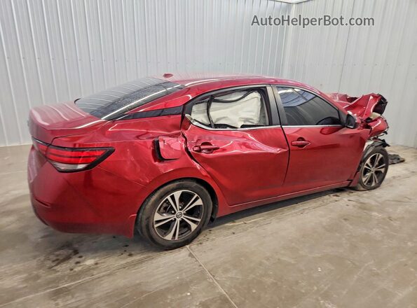 3N1AB8CV7NY298938 2022 NISSAN SENTRA Red წინა მარჯვენა