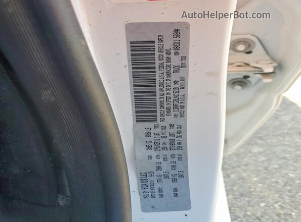 1C6RRFCG9LN119219 2020 RAM 1500 White VIN კოდის სტიკერის ხედი