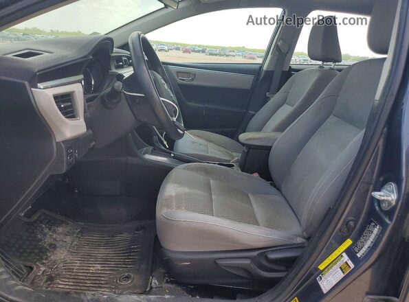 5YFBPRHE8GP418038 2016 TOYOTA COROLLA Gray Առջևի վահանակի տեսք