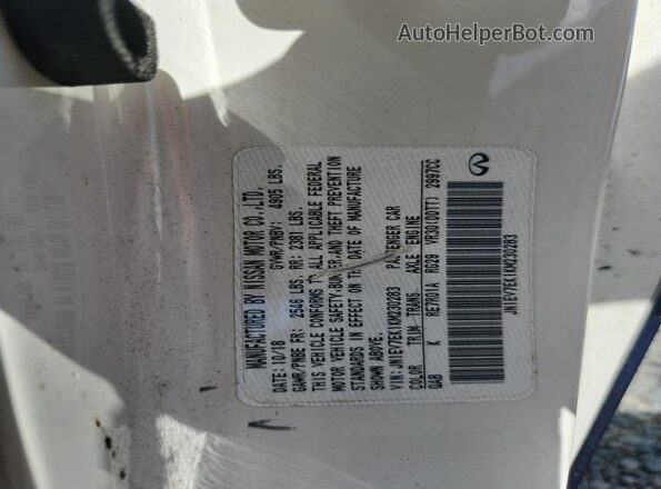 JN1EV7EK1KM230283 2019 INFINITI Q60 Blue VIN sticker view