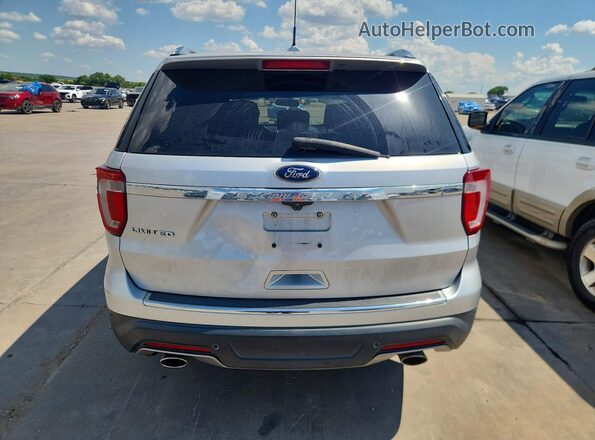 1FM5K7F83JGA81862 2018 FORD EXPLORER Серебряный Вид салона спереди