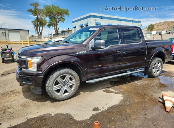 1FTEW1E47KKC87169 2019 FORD F150 Maroon Tył lewy