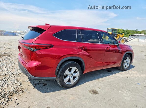 5TDZZRAH0LS506502 2020 TOYOTA HIGHLANDER Red Front right