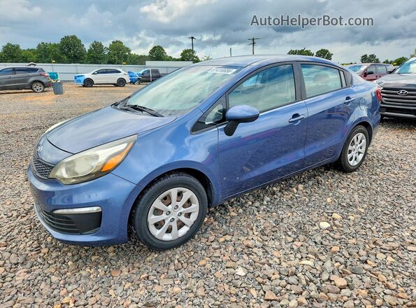 KNADM4A39G6633557 2016 KIA RIO Blue უკანა მარცხენა