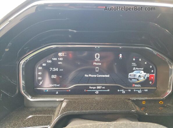1GTUUDED5SZ241656 2025 GMC SIERRA Black Instrument cluster view