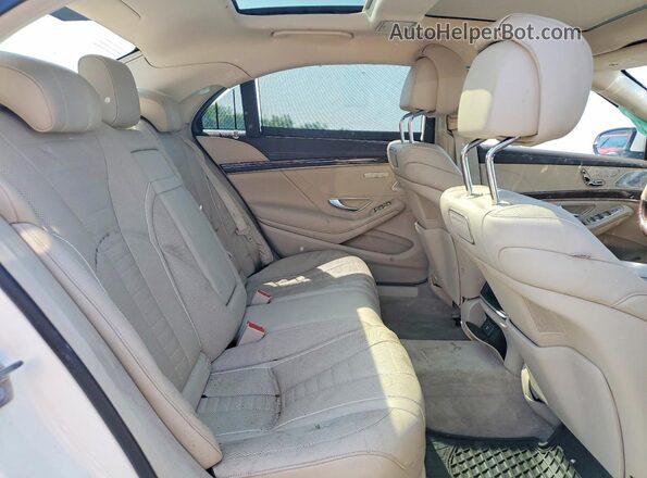 WDDUG8GB0KA444503 2019 MERCEDES-BENZ S White Widok wnętrza z tyłu