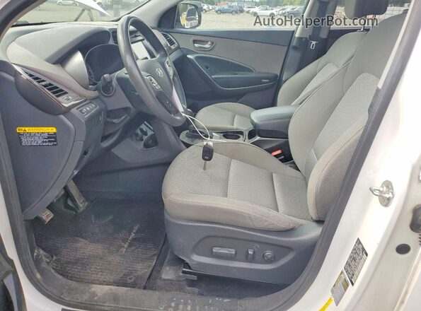 KM8SMDHF8KU298043 2019 HYUNDAI SANTA FE White Առջևի վահանակի տեսք