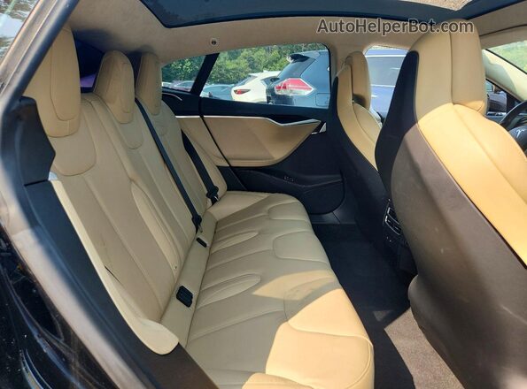 5YJSA1E11HF190594 2017 TESLA MODEL Black Vista interior trasera