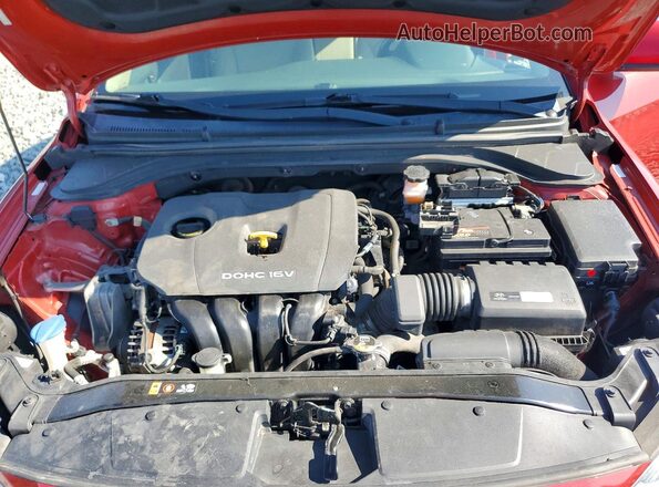 KMHD84LF3JU610837 2018 HYUNDAI ELANTRA Red Вид підкапотного простору