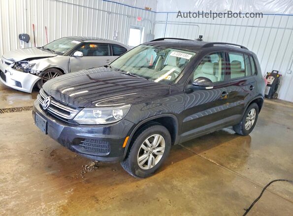 WVGBV7AX7GK000294 2016 VOLKSWAGEN TIGUAN Blue Задня ліва чверть