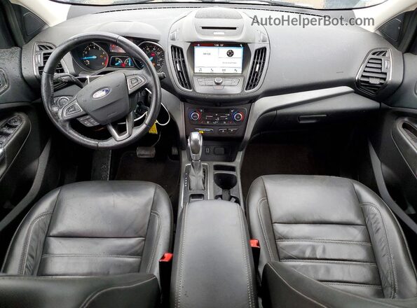 1FMCU0HD5JUA08609 2018 FORD ESCAPE Синий Вид щитка приборов