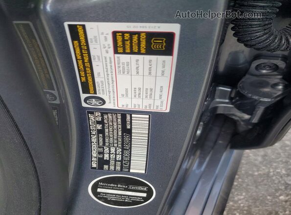 W1KZF8DB8LA839897 2020 MERCEDES-BENZ E Gray VIN sticker view