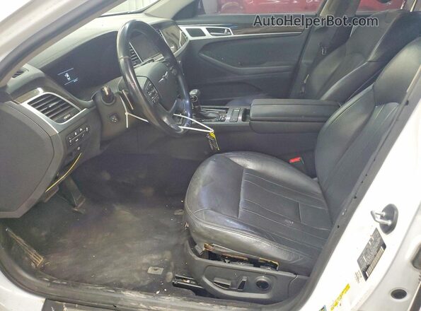 KMHGN4JE5JU284653 2018 GENESIS G80 White Առջևի վահանակի տեսք