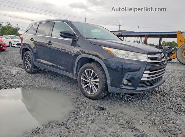 5TDKZRFH8KS573194 2019 TOYOTA HIGHLANDER Black Front view