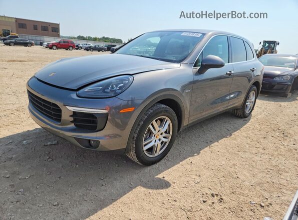 WP1AF2A28GLA40512 2016 PORSCHE CAYENNE Gray Հետևի ձախ