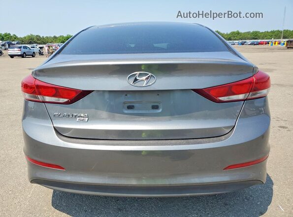 5NPD74LF9JH336979 2018 HYUNDAI ELANTRA Gray Widok wnętrza z przodu