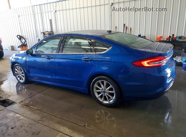 3FA6P0HDXHR272148 2017 FORD FUSION Blue Trasero derecho