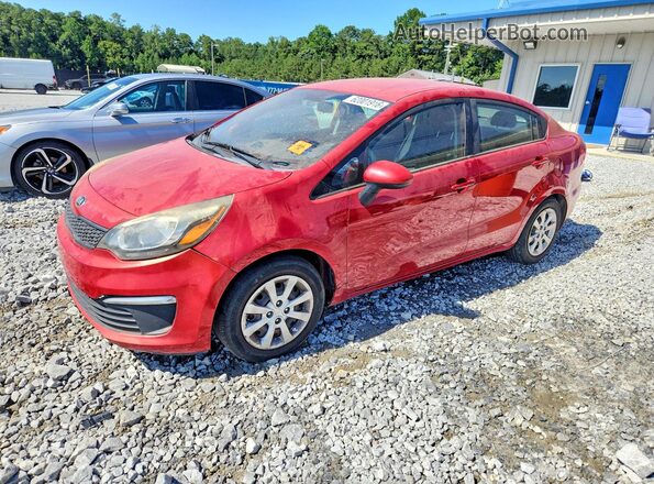 KNADM4A33H6015555 2017 KIA RIO Red Հետևի ձախ
