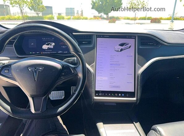 5YJSA1E47MF427870 2021 TESLA MODEL S White Widok tylnych siedzeń