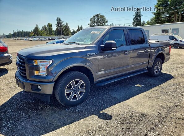 1FTEW1EG8HFA47317 2017 FORD F150 Charcoal Rear left