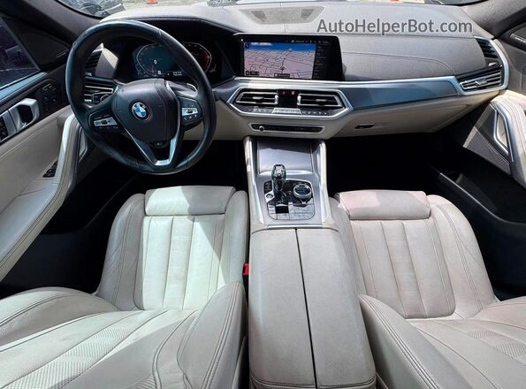 5UXCY4C02M9D86075 2021 BMW X6 Угольный Вид щитка приборов