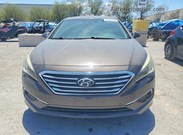 5NPE24AF5HH484336 2017 HYUNDAI SONATA Коричневый Вид сзади