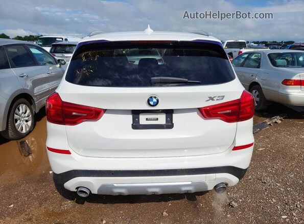 5UXTR9C56JLD62415 2018 BMW X3 White Հետևի տեսք