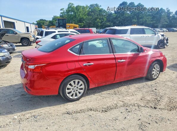 3N1AB7AP4HL685494 2017 NISSAN SENTRA Красный Передняя правая четверть