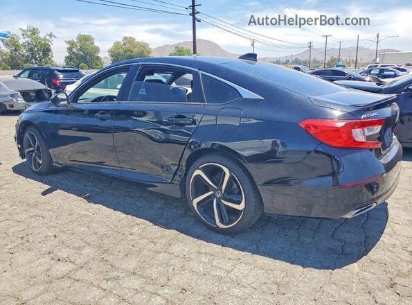 1HGCV1F37JA149010 2018 HONDA ACCORD Black Հետևի աջ