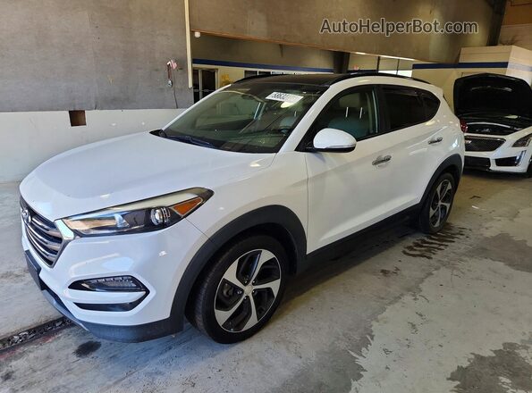 KM8J33A27GU161182 2016 HYUNDAI TUCSON White Հետևի ձախ